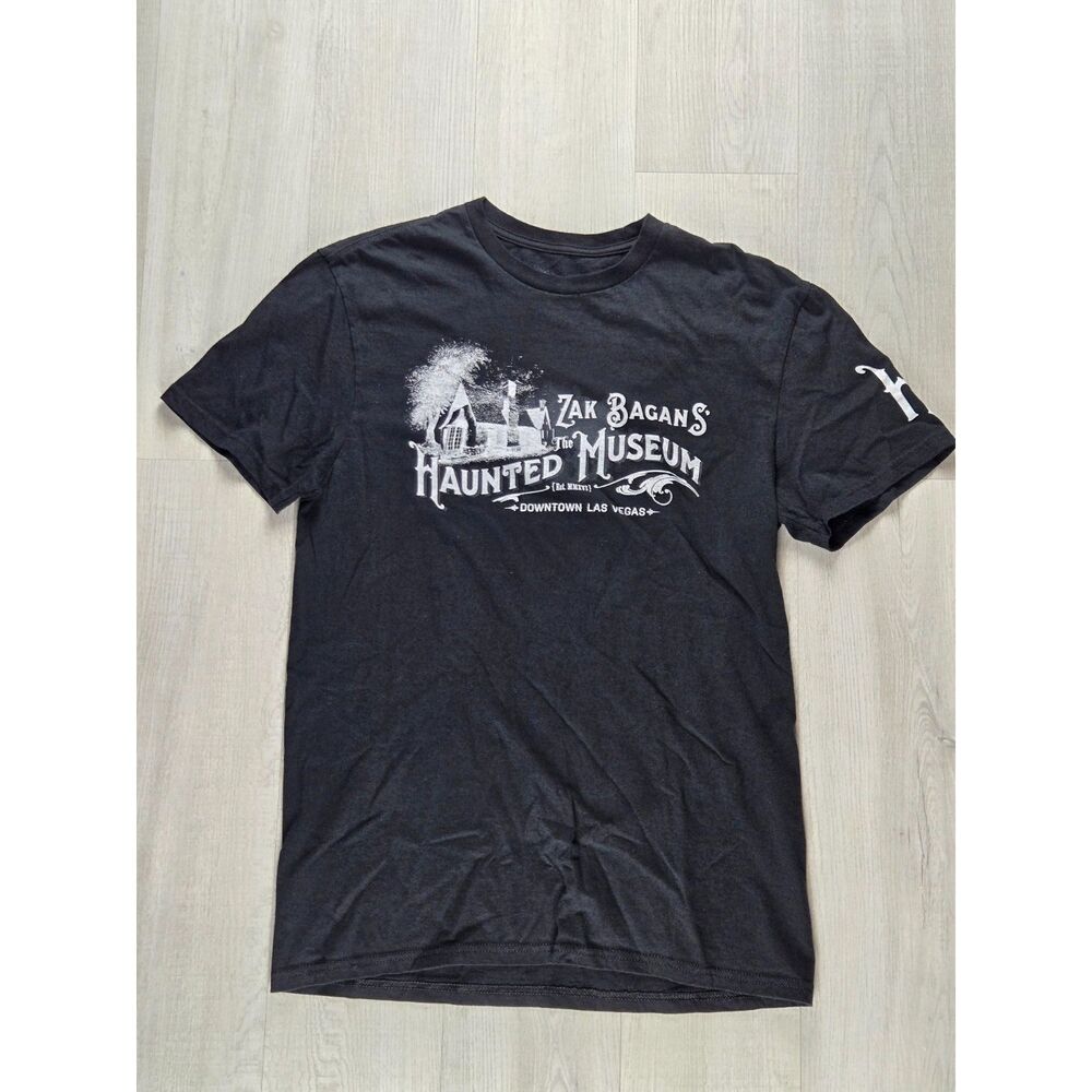 Zak Bagans Haunted Museum Sleeve Logo Graphic T-Shirt Mens Medium Made in USA